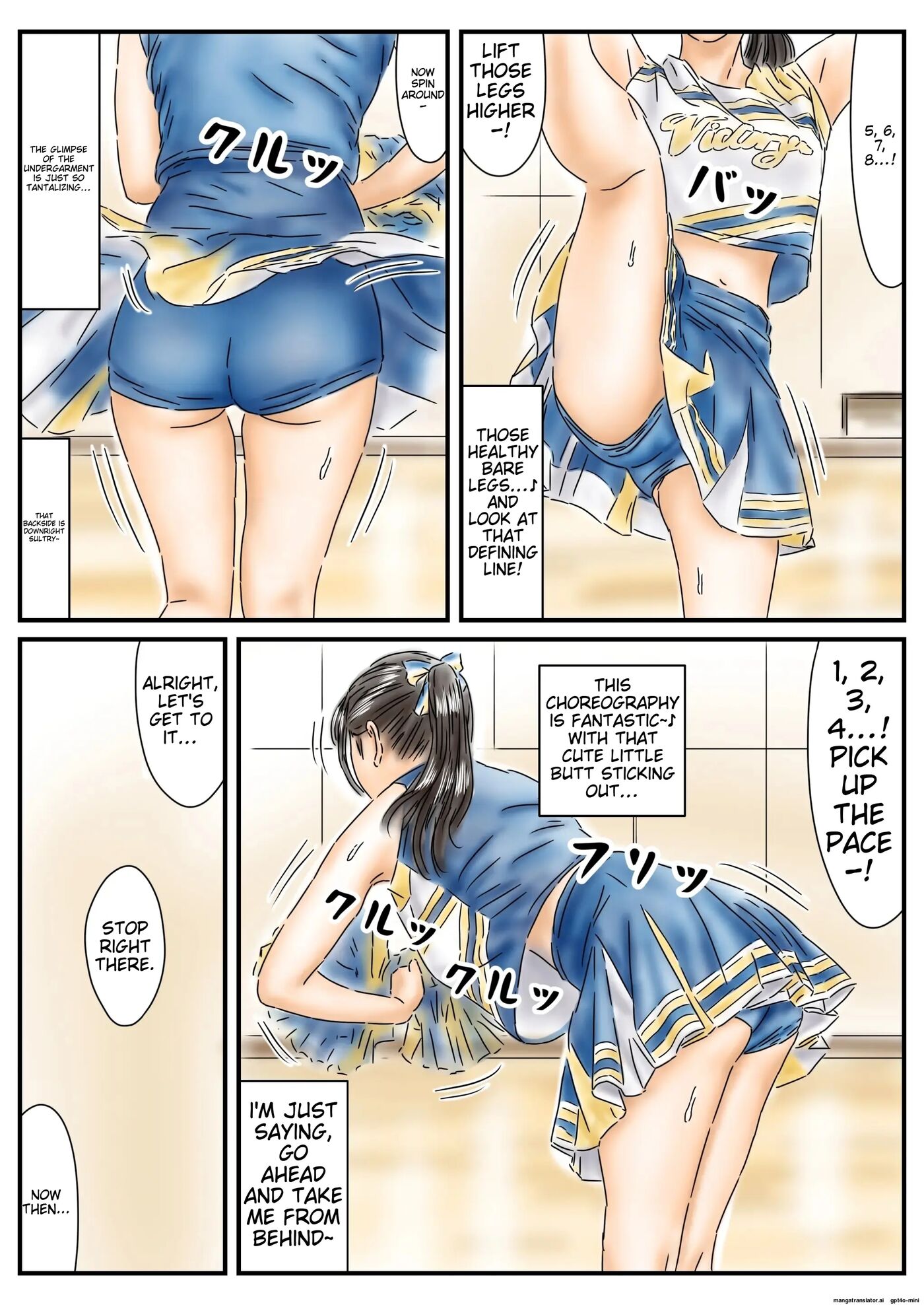 Time Stop! The Youthful Cheerleaders And Student Council President Are So Dazzling That I'm Going To Stain Them With Sperm Chapter 1000 Page 4